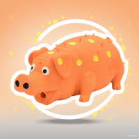 2025 nouvelle vente chaude usine Stock bas prix de gros animal de compagnie chat chien nettoyage des dents bâton à mâcher résistant aux morsures Latex Spot cochon