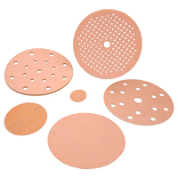 Disque de ponçage de 6 pouces à 17 trous en oxyde d'aluminium, papier abrasif pour le polissage automobile, disque de ponçage automobile, papier abrasif automobile