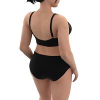 Ensemble soutien-gorge push-up à armatures et culotte en dentelle brodée sans couture, grande taille, pour femme