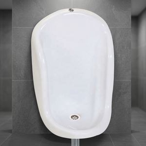 Urinoir mural en céramique, petit urinoir en céramique, articles sanitaires pour salle de bain, WC, urinoir, produits sanitaires, 270 x 280 x 400 mm - Product Image 5