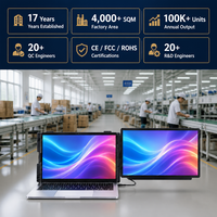 Pantalla Portátil 4K para Diseño CAD de Arquitectos, 15.6 Pulgadas, 3840x2160 IPS, 350nit, Rotación Automática, Modo Vertical, Fabricación ODM al por Mayor