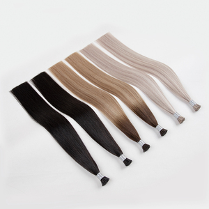 Extensiones Premium 100% Human 12A Russian Virgin HairI-Tip sin procesar, cutícula alineada, Remy recto sin enredos sin desprendimiento, - Product Image 3