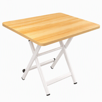 Petite table à manger carrée pliable, table en bois moderne pour économiser de l'espace, pour la maison, la cuisine, l'appartement, la salle à manger, meubles compacts