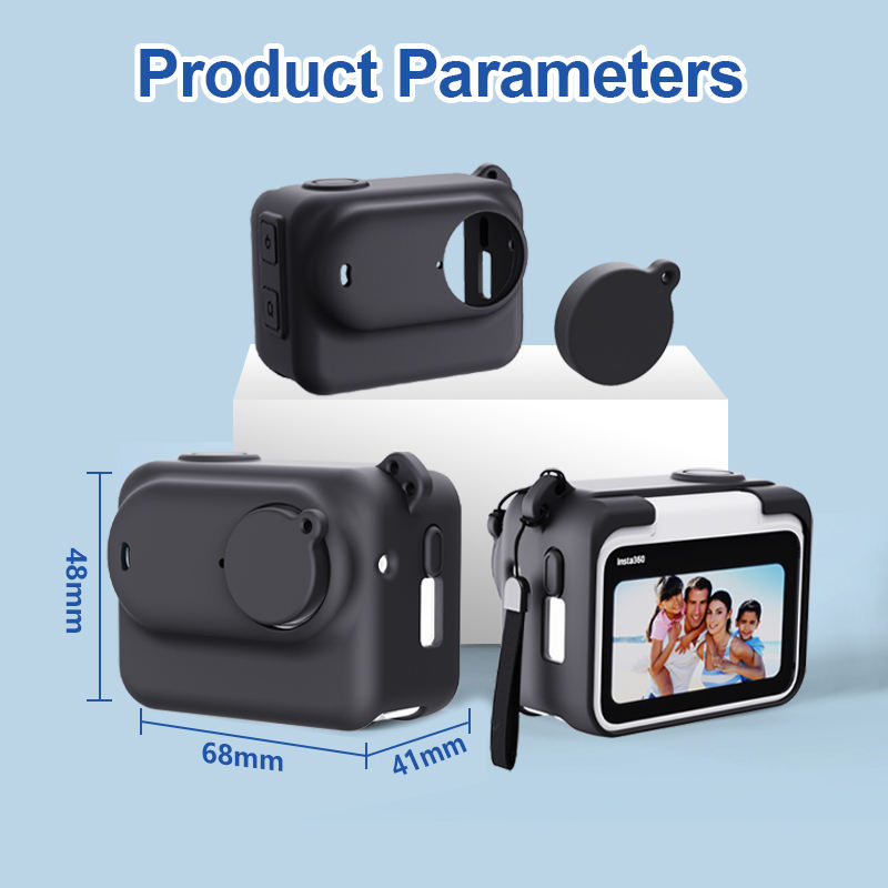 Insta360 GO3 Silicone Protective Case with Lens Cap for Insta 360 GO 3 Action Camera Accessories