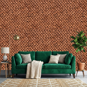 Dimension 05 Carreaux muraux rectangulaires en liège 100% naturel et durable, style Art Déco moderne, épaisseur 20 mm, produit décoratif - Product Image 1