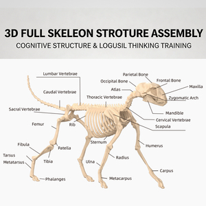 <span class=keywords><strong>Kit</strong></span> professionnel de biologie féline avec organes amovibles – Outil d'apprentissage de la zoologie, coffret de ressources vétérinaires robuste pour la découverte sur le bureau - Product Image 3