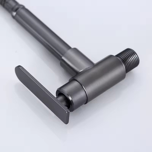 <span class=keywords><strong>Robinet</strong></span> de cuisine à levier unique en zinc à bas prix, <span class=keywords><strong>flexible</strong></span>, plaqué noir, montage mural, <span class=keywords><strong>robinet</strong></span> de cuisine à eau froide unique - Product Image 3