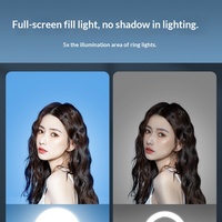 Lampe LED de remplissage vidéo pour studio mobile Anchor, 16 cm, 8 W, 220 V, 6500 K, avec support