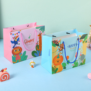 Bolsas de Papel Impresas con Dibujos Animados Creativos Personalizadas, Bolsa de Papel para Regalo de <span class=keywords><strong>Cumpleaños</strong></span> del Día del Niño para Niños y Niñas, Baby Shower, Fiesta de <span class=keywords><strong>Cumpleaños</strong></span> - Product Image 4