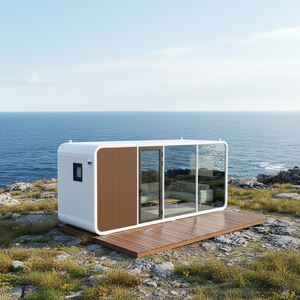 सस्ते प्रीफैब सैंडविच पैनल मिनी सेब घर त्वरित निर्माण पोर्टेबल 20 फीट 40 फीट 4 ऑफिस पॉड वाटरप्रूफ कंटेनर घर - Product Image 1