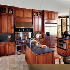 Armoires de cuisine en bois européen Finition laquée en bois massif Nouvelle armoire de cuisine en céramique Vente ultra-haute - Product Image 5