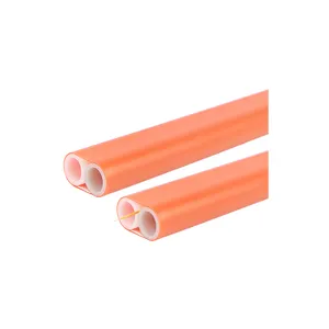 Cable de fibra soplada de aire, microconducto HDPE de 14/10mm, 16/12mm, tipo plano, 2 vías, 20/16mm, con funda de PE de 1,2mm, también disponible