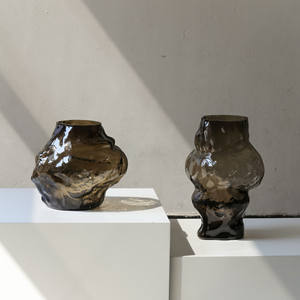 Vase en verre moderne et créatif, forme spéciale, décoration de table hydroponique - Product Image 5