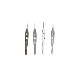 Baitang pinset tiga lubang kualitas tinggi baja tahan karat kelas medis untuk ujung serat kelopak mata bedah - Product Image 3