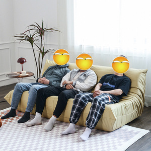 Sofá convertible cuadrado Caterpillar Trio relleno de espuma para sala de estar, estilo nórdico, sofá relajante para adultos - Product Image 5