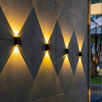 Applique murale solaire d'extérieur pour jardin, étanche, à induction, éclairage haut et bas, très efficace