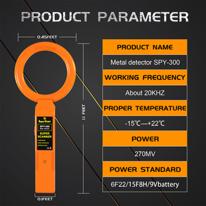 <span class=keywords><strong>Detector</strong></span> de metais de mão à prova d'água <span class=keywords><strong>md300</strong></span>, venda quente de bobina à prova d' água para varredura do aeroporto - Product Image 3