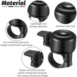 Campana de Advertencia de Seguridad para Ciclismo Deportivo, Campana de Bicicleta de Montaña con Sonido Fuerte y Claro, Campana de Bicicleta de Aleación de Aluminio - Product Image 3
