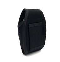 Pochette de taille tactique de style vintage universelle à traction rapide petites menottes multifonctionnelles fermeture à glissière noir