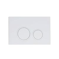 Panel Tombol Hitam Matte untuk Kloset Tersembunyi, Tombol Bulat ABS untuk Tangki Air, Panel Flush dengan Desain Modern Dual-Flush