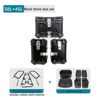 NC750 Support de boîte de montage latéral en acier au carbone Noir Accessoires de porte-bagages arrière pour Honda Motorcycle Boîtes en aluminium