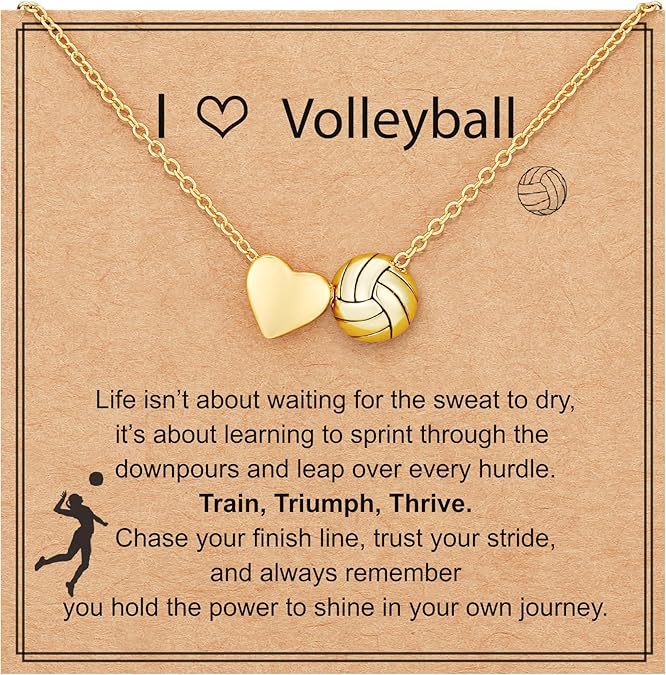 Carte collier volley doré