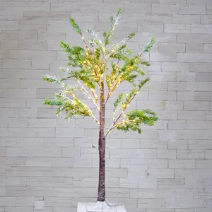 Vendita calda 47in 180LED costante albero smaltato luci con ginepro nevica natale decorazione di luce per la sala delle feste