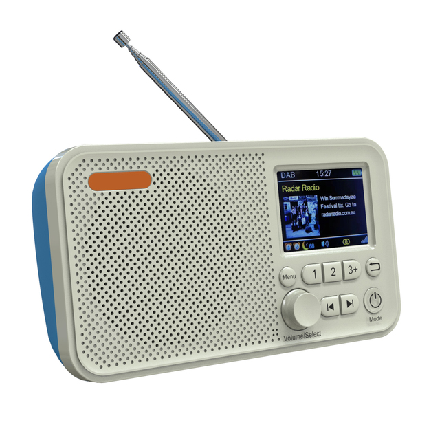 Retro Portable DAB FM BT Radio MP3 Player USB/SD Built-in 3'' Speaker Rechargeable Battery Color Display Time Sleep Timer