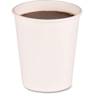 Boardwalk 8 Oz. Gobelets jetables en papier kraft à double paroi blancs, 20 gobelets/étui, 50 étuis/boîte - Product Image 1