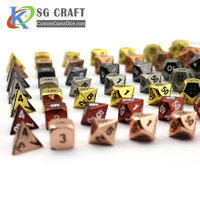 Jeu de société privé RPG personnalisé en gros avec dés en métal polyédrique prix d'usine Logo personnalisable