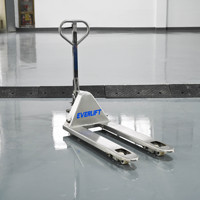 Transpalette manuel EVERLIFT HPT30S en acier inoxydable 304, capacité 2 tonnes, 2,5 tonnes, 3 tonnes, qualité alimentaire, lavable, transpalette hydraulique