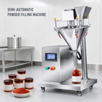 Machine de remplissage de poudre semi-automatique à vis sans fin 100g 500g Vente en gros Personnalisée Petites entreprises CE ISO 9001 OEM ODM Direct usine