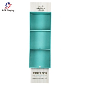 Fsc Chứng Nhận Vật Liệu Tái Chế Tùy Chỉnh Sóng Hiển Thị Sàn Các Tông Đứng Giấy Hộp Bán Lẻ Cho Sữa Màu Xanh Lá Cây Trà Cà Phê Đậu - Product Image 2