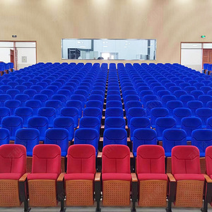เก้าอี้ประชุม Manwa Expo รุ่น HB652 สีแดงและสีน้ำเงิน พร้อมกระดานเขียน สำหรับโรงเรียน โรงพยาบาล และที่นั่งแบบเรียงชั้น - Product Image 5