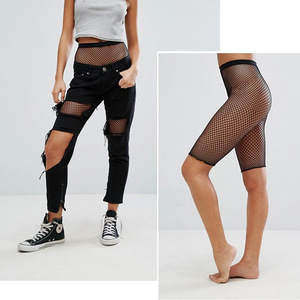 Shorts de Rejilla Estilo Gitano para Mujer, Lencería Sexy de Malla, Pantimedias/Mallas Opacas, Medias de Red Mini, OEM - Product Image 1