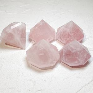 Haute Qualité Naturel Rose Quartz Rose Cristal Artisanat Diamant Pierre Précieuse Tour Sculpture pour Saint Valentin Cadeau - Product Image 6