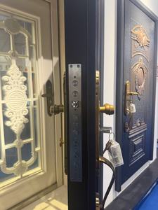 Роскошная турецкая бронированная дверь в современном стиле, звукоизоляционная входная дверь из холоднокатаной стали, антивандальная дверь для виллы - Product Image 2