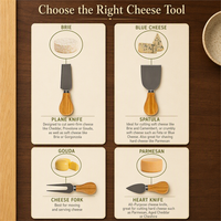 Planche à fromage en bois avec rangement pour couteaux, planche en bambou avec 4 outils à fromage en acier inoxydable pour charcuterie, service de fête et usage domestique