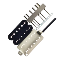 Diskon suku cadang pickup gitar DIY Alnico 5 nikel baseplate kit Pickup gitar humbucker