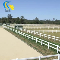 Trois rails non clim pas cher vinyle plastique PVC ferme chèvre clôture bétail clôture cheval mouton cerf blanc clôture pôle Pvc