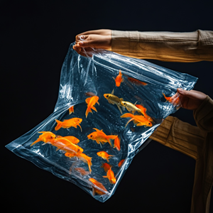 في المخزون المحمولة شفافة الحرارة ختم نفخ الأكسجين الأسماك النقل مجانا حقيبة بلاستيكية ل المأكولات البحرية الأسماك الحية - Product Image 6