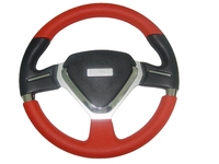 Volant de course professionnel ergonomique en cuir pour jeux de voiture sur PC et console