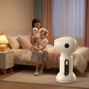 Mini Secador de Pelo Inalámbrico Recargable, Bajo Ruido, 2 Ajustes de Calor, Portátil para el Hogar y Viajes - Product Image 1
