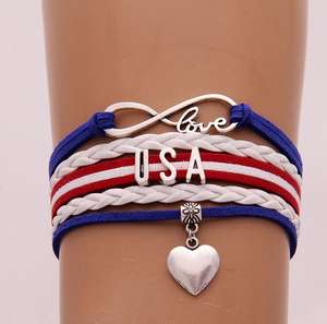 Bracelet paracorde avec drapeau français pour fans <span class=keywords><strong>de</strong></span> football, stock bon marché - Product Image 3