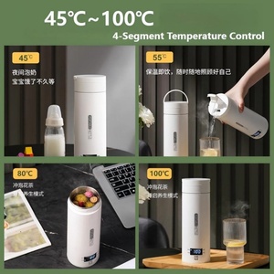 Vesub Intelligent <b>Heating</b> Electric Water Cup 500ml Stainless Steel Self-<b>Heating</b> Tumbler <b>USB</b> Charging 12-24 Hours Thermal Office - Product Image 4