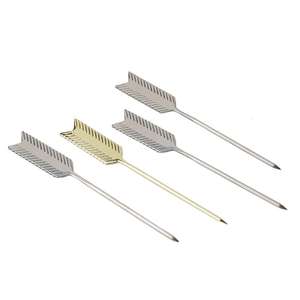 Piques à cocktail en acier inoxydable en gros, en forme de flèche, pour la <span class=keywords><strong>d</strong></span>écoration, bâtonnets à martini, bâtonnets à fruits, bâtonnets à cocktail - Product Image 2
