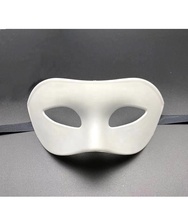 Masque vénitien rétro unisexe en plastique solide pour hommes, pour déguisement, costume de fête d'Halloween