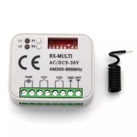 Récepteur-commutateur RX-MULTI 300MHz 310MHz 315MHz 390MHz 433MHz 868MHz AC/DC 9V-30V 2CH Relais Récepteur multifréquence