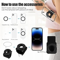 Nouveau support d'aspiration magnétique puissant MagSafe support de téléphone portable dragonne bras dédié pour iPhone 13 14 15 16 Pro Max Samsung