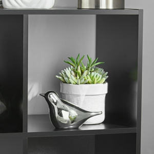 Étagère de rangement à 6 cubes, bibliothèque à 3 niveaux, meuble de salon, chambre à coucher, étagère de présentation, bureau à domicile, étagère en bois moderne, noir - Product Image 5